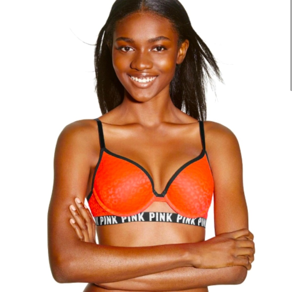 Leopard Lace Wear Everywhere Logo Band Push-Up Bra